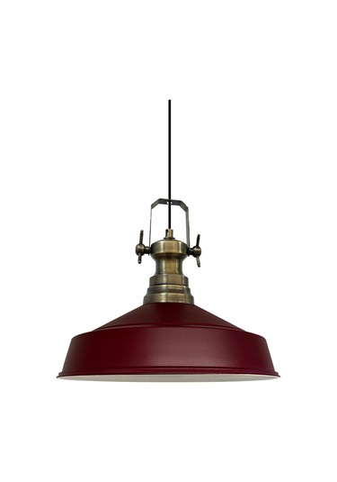 Asaletli Tekli Avize Yeni Eskitme Başlık Retro Sarkıt Lamba Restoran Salon Aydınlatma Bordo