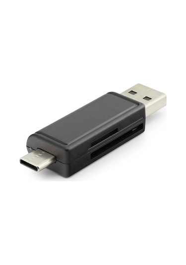 Card Reader Usb + Type-c Mıcro Sd Siyah Hdx7026