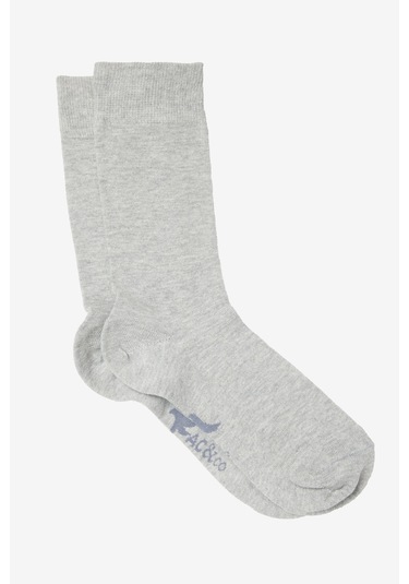 Erkek Grı-lacı-beyaz Pamuklu 5'li Paket Soket Çorap Grı-lacı-beyaz