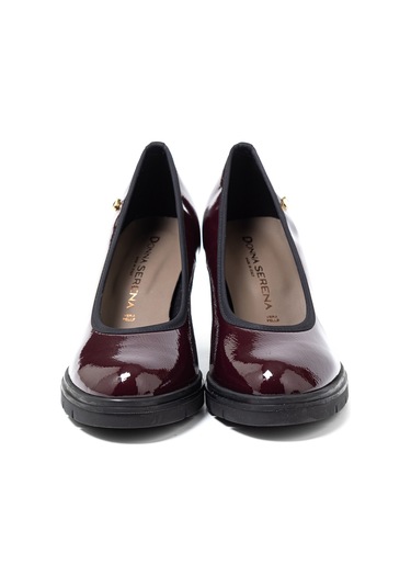 Naplack Nero Topuklu/ Stiletto Kadın 4l5863ds Donna Serena 5863ds Slıde Naplack Bordeaux Naplack Nero