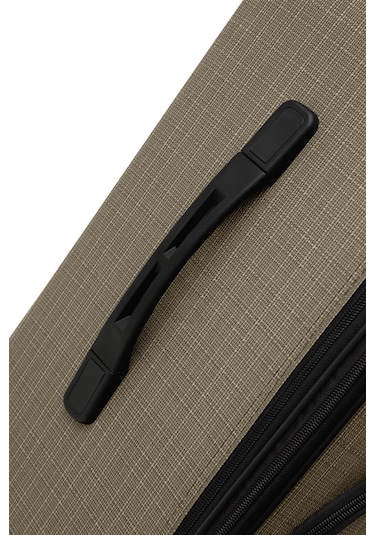 Oleets 8 Tekerli Su Geçirmez Ultra Kalite Kumaş Orta Boy Valiz Bej