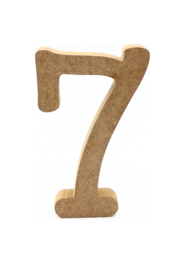 Na Neşeli Ahşap 15 Cm 18mm Dik Durabilen 7 Rakamı.ahşap Sayı Söz Nişan Doğum Günü Tabela Duvar Yazısı Duvar Süsü Model 15cm18mm7rakamı