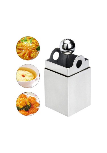 Homyl Kare Izgaralar Şekilli Filiform Tofu Kesici Paslanmaz Gümüş