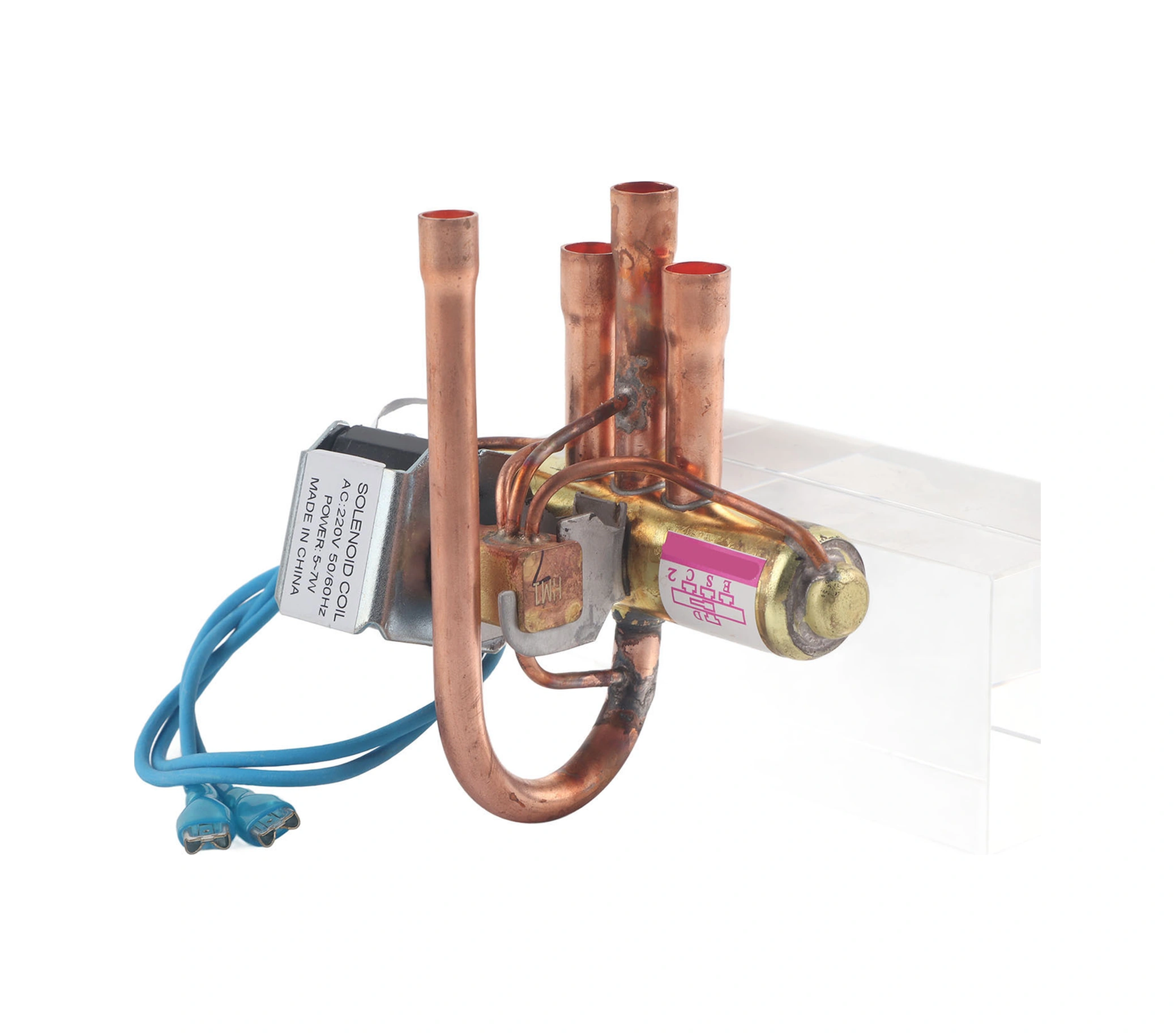 Hangfox Klima Isıtma-soğuma Dönüştürücü Bakır Elektromanyetik Dört Yollu Valf 1p Soğutma Tamir Parçası