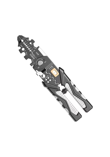 25'i 1 Arada Elektrikçi Çok Amaçlı Kablo Sıyırma Aleti Siyah