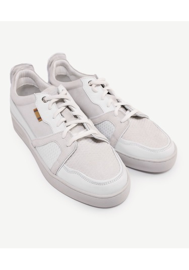 Yargıcı Deri-süet Detaylı Sneaker 24yeay4473x 002 Beyaz
