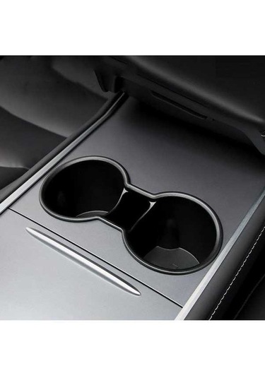 Moly Tesla Model 3/y Merkezi Kontrol Paneli Su Bardağı Tutucu, Pvc, Siyah, Kullanışlı, Ağır Dayanıklı