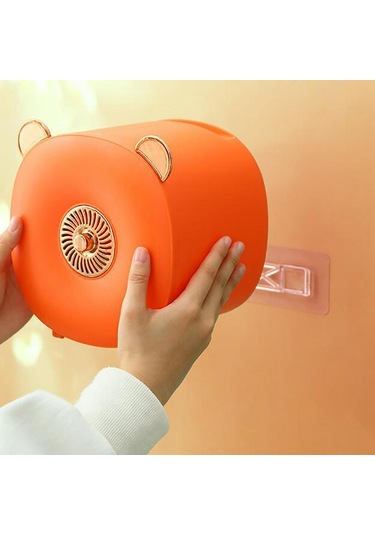 Suntek Kendinden Yapışkanlı Duvara Monte Banyo Kağıt Turuncu Turuncu