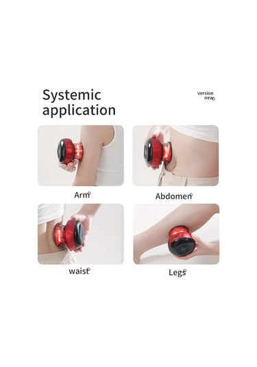 Topshop1 Siyah Smart Usbli Nalunkang Isitmali Kompresyon Vakum Masaj Kabini Tatiller Icin Ideal Hediye Siyah