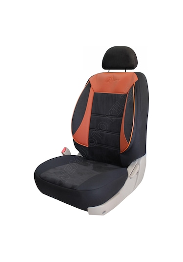 Mercedes Benz A 190 Uyumlu Tay Tüyü Oto Koltuk Kılıfı Siyah - Taba