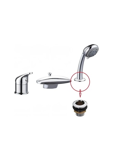 Matura Banyo Borusuna Musluklu Hortumlu Çıngırak Çıkışı Tutucu 288093443 Krom