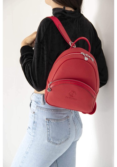 Silver Polo Unisex Sırt Çanta 945 Kırmızı