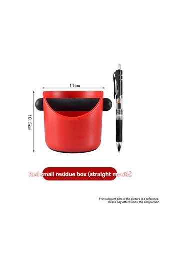 Yunboo Kırmızı Kahve Tıklama Kutusu - Gürültü Azaltıcı, Dayanıklı Abs Plastiği, Barista Stili Kahve Telvesi Depolama Kutusu Kırmızı