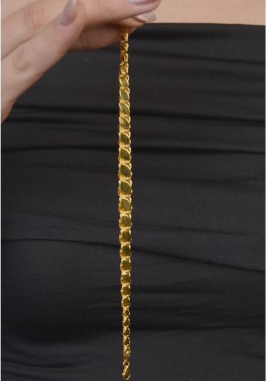 Çelikoğlu Kuyumculuk 14 Ayar Altın Pullu Süzme Bileklik 6,46 Gr Sarı Altın