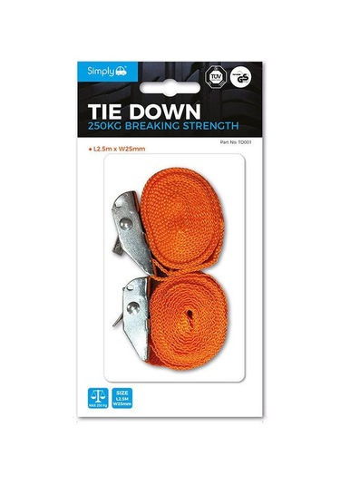 Simply Brands Baglama Kayisi 2 Adet 25mmx2.5m 250kg