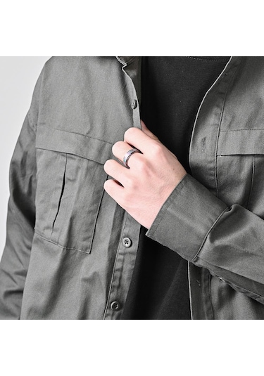 Gümüş Titanyum Çelik Yüzükler Erkekler İçin Buzlu Dönebilen Çift Yüzük Kadın Sıkışt Yüzükler Moda Öğrencileri Çelik Yüzük 56890208 Gümüş