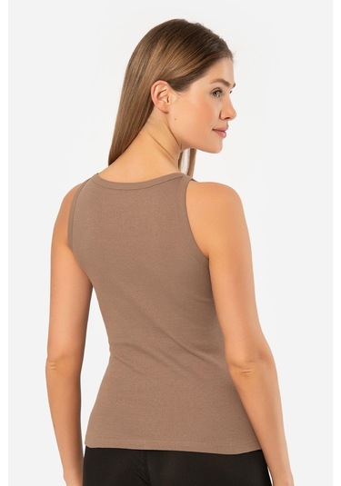 Kadın Halter Yaka Fitilli Atlet 001