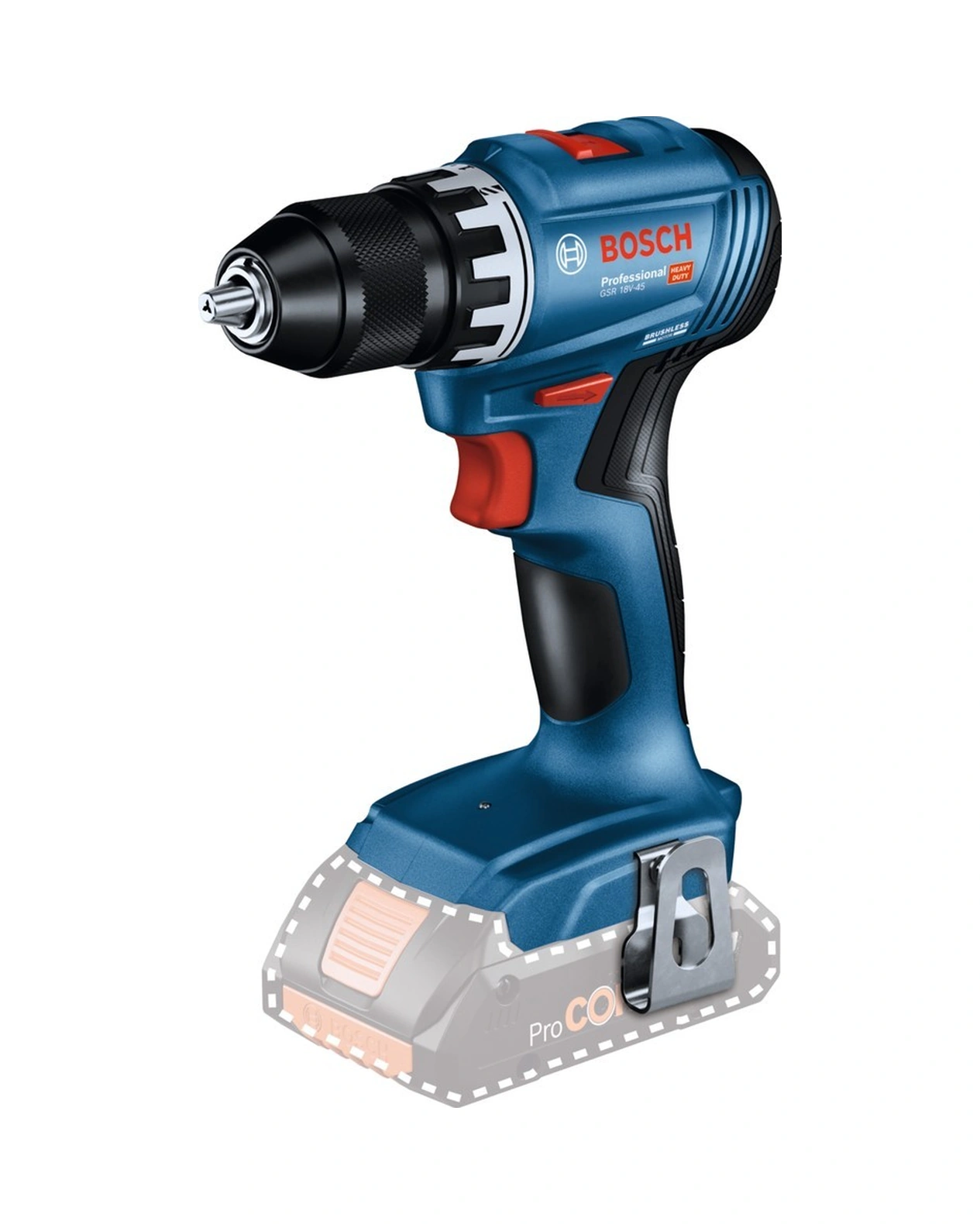 Bosch GSR 18V-45 Akülü Vidalama + GBH 18V-22 Kırıcı Delici 2x4AH Akülü Kombo Set - 0615V0003D