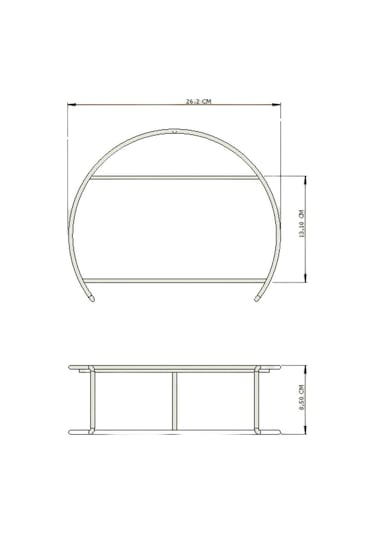 Gümüş Sunumluk 2'li Büyük Boy Metal Sunumluk Hediyelik Dekorasyon İkramlık / Kırmızı Pleksi / Paslanmaz