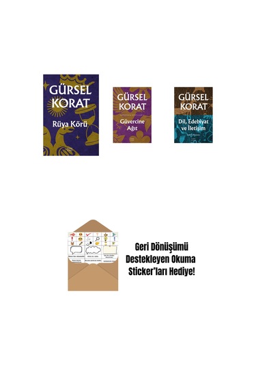 Rüya Körü + Güvercine Ağıt + Dil, Edebiyat Ve İletişim + Okuma Sticker'ları