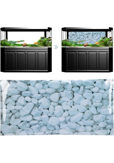 Moveevo Pvc Akvaryum Arka Plan Sticker 3d Taş Desenli 61x41cm - Otomatik Yapıştırıcı, Dayanıklı, Renk Kaybı Olmayan Su Tankı Dekorasyonu