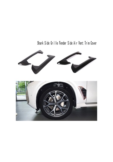 Anjiexun Bmw X5 2023+ İçin Karbon Fiber Yan Çamurluk Köpekbalığı Yan Izgara Çamurluk