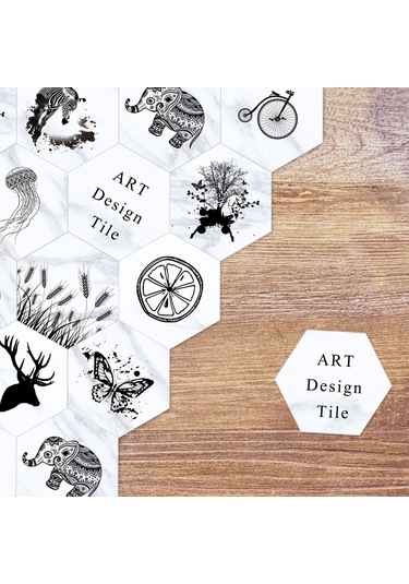 Geekyou Pvc Zemin Sticker 10 Adet 20x23cm - Kolay Yapıştır & Çıkar, Hd Desenler, Duvar/zemin Uyumlu, Ev Dekoru Yenileyici Diğer