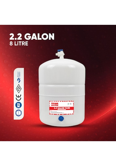 Su Arıtma Cihazı İçin Su Tankı Deposu 2.2 Galon 8 Litre Tank