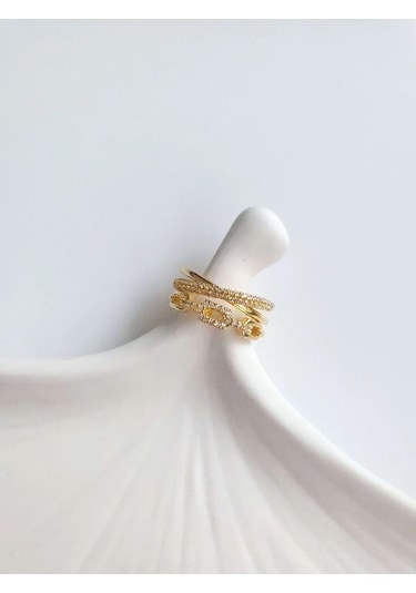 Vip Gold Ayarlanabilir Zincir Yüzük Sevgiliye Hediye Altın