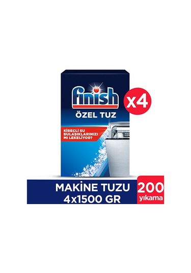 Finish Bulaşık Makinesi Özel Tuz 1500 Gr x 4