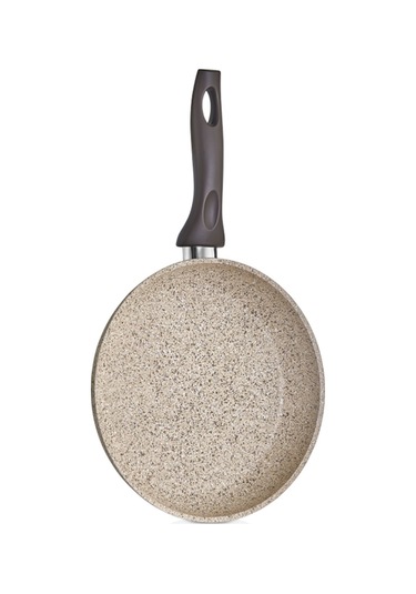 Creamy Granit 28 Cm Tava Kahverengi - Krem