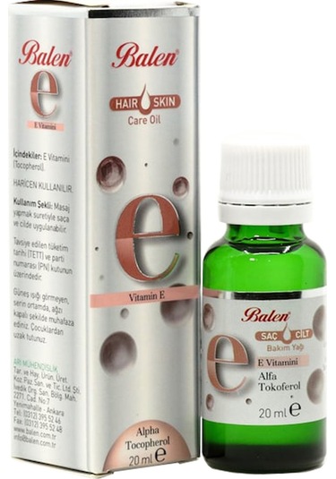 Balen Vitamin E Saç ve Cilt Bakım Yağı 20 ML