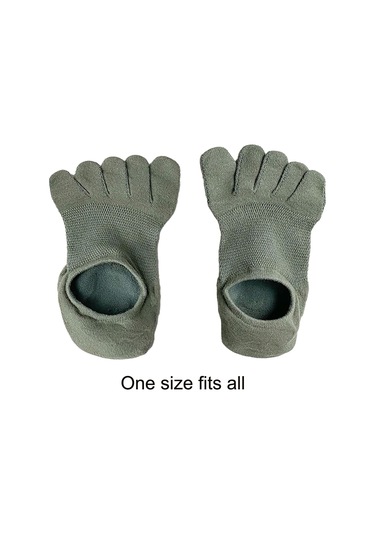 Homyl Koşu Sporları Için Beş Parmak Çorap Hafif Kaymaz İnce Yeşil