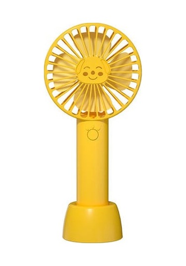 800 Mah Plastik El Fan, Öğrenci Yurtta Küçük Taşınabilir Fan Için Uygun Şarj Edilebilir Basit Rüzgar Op87zz Sarı