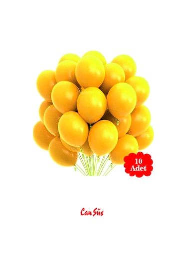 Pastel Balon 12 İnç 10'lu Sarı