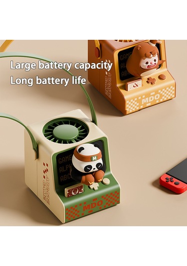Mini Retro Oyun Konsolu Elektrikli Şarj Fanı Cu Olmadan Sarı,