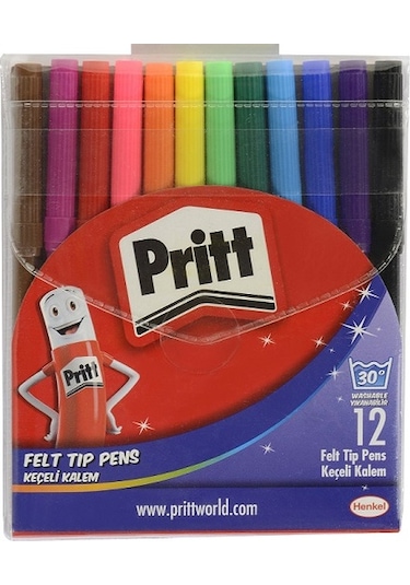 Pritt 12 Renk Keçeli Kalem Boya