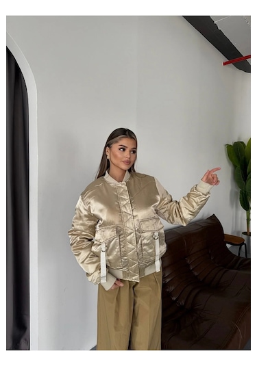 Lea Vıntage Gold Renk Mont