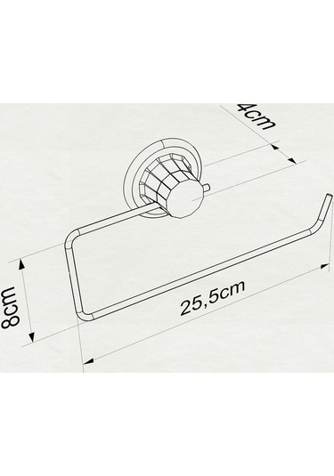 Ömür Boyu Paslanmaz Vakumlu Banyo Mutfak Kağıt Havlu Askısı Krom Gümüş