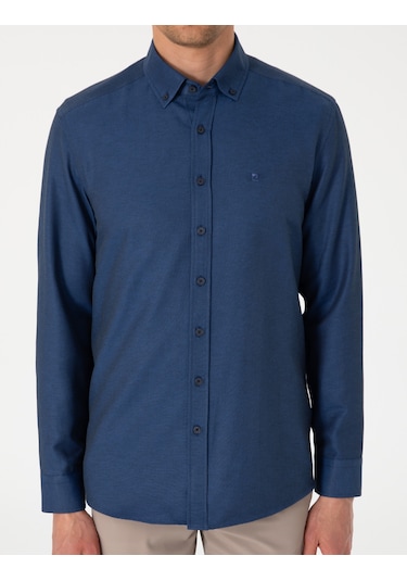 Pierre Cardin Erkek Lacivert Gömlek Desenli 50306996-vr033 Lacivert