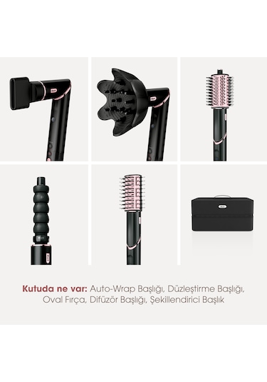Shark FlexStyle 5-in-1 HD446EU Saç Kurutma & Şekillendirme Sistemi - Black/Rose Gold