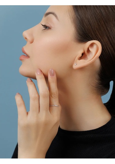 Veronika 925 Ayar Gümüş Falanks Yüzüğü - Alaçatı 275055803 Gri