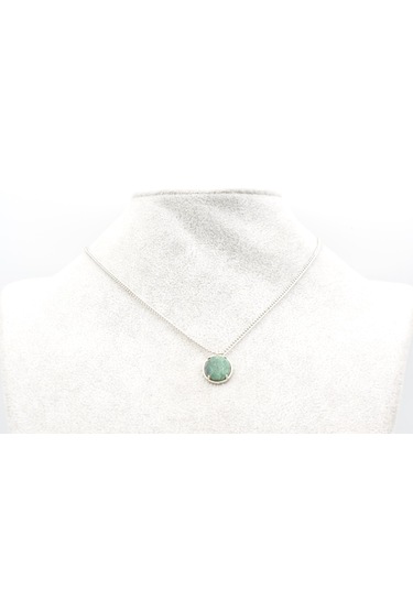 Murty99 Hakiki Doğal Zümrüt Taşı Kolye Ucu Yeşil