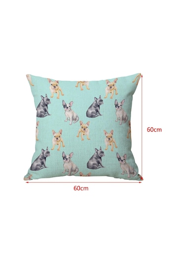 Suntek Kadife Keten Yastık Kılıfı Minder Örtüsü 9-numara-60x60cm