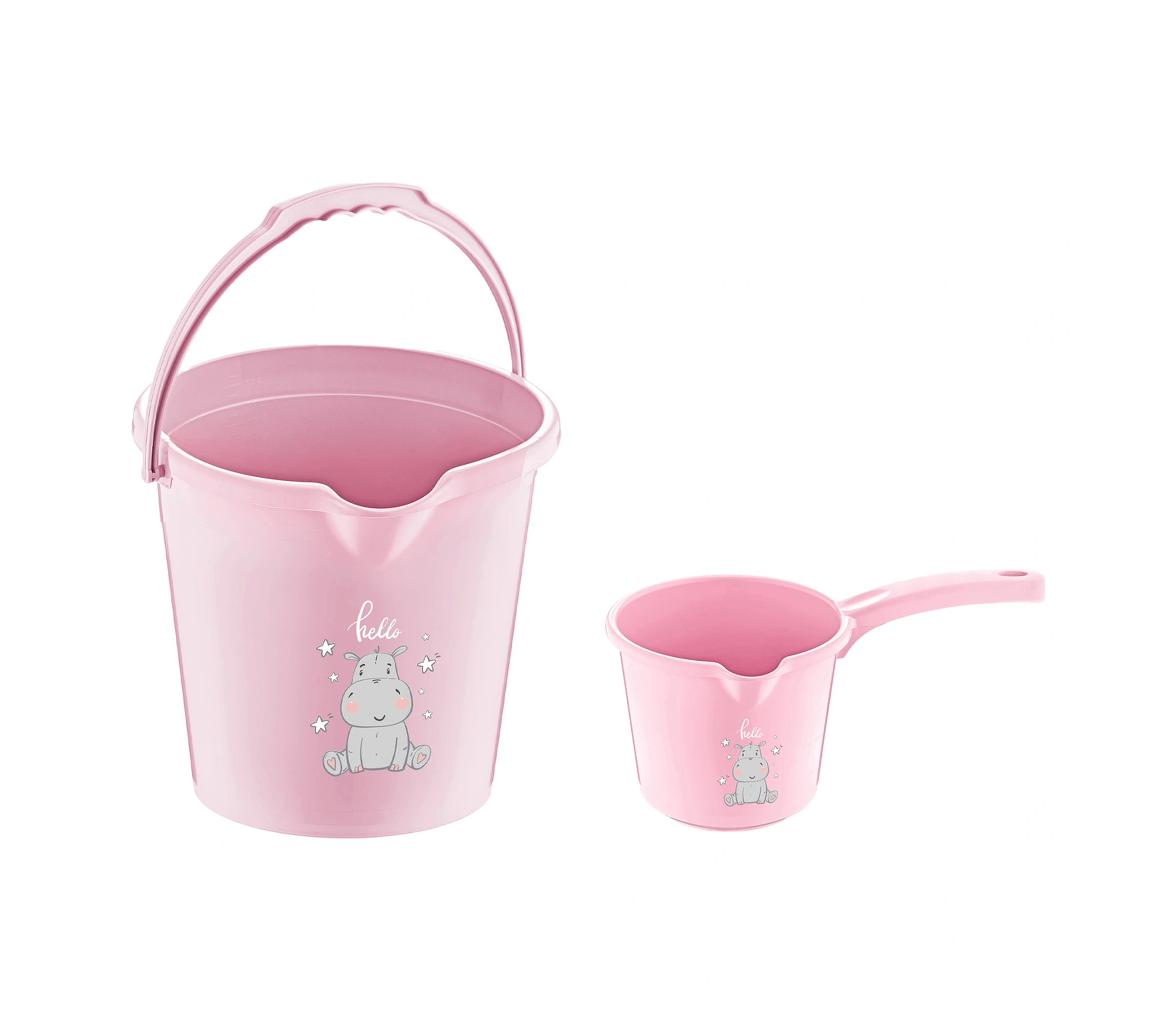 Babyjem 922 Kova & Maşrapa Set Mat Pembe