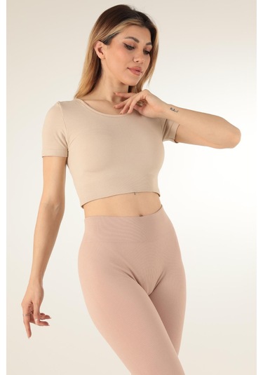 Doremi Dikişsiz Kısa Spor Üst 001