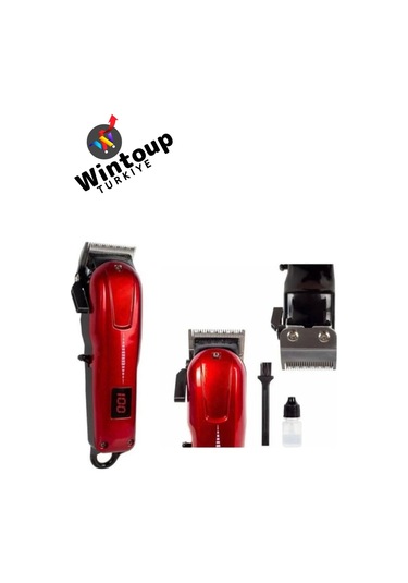 Wintoup Kablosuz Şarjlı Dijital Göstergeli Saç Sakal Tıraş Makinesi Beyaz - Kırmızı