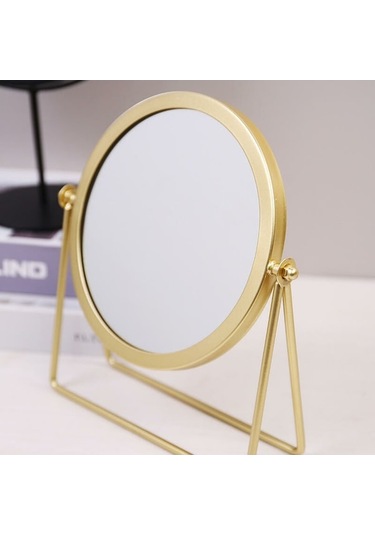 Bloomnest Serbest Duran Büyüteçli Ayna, Altın, Yüksek Kaliteli