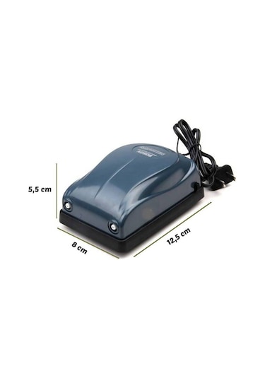 Aquawing 908 Çift Çıkışlı Akvaryum Hava Motoru 5w - 2x4 Litre Min