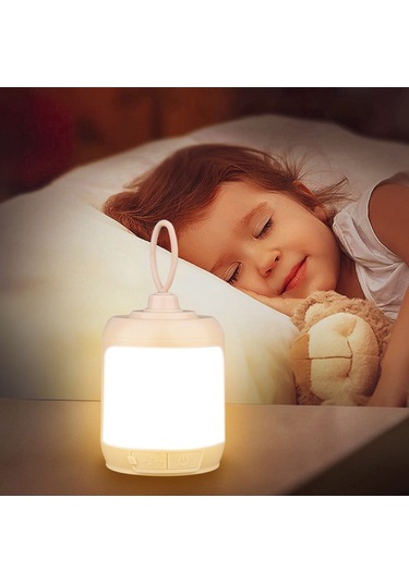 Aubyhe Taşınabilir Led Kamp Lambası, 4 Aydınlatma Modu, Usb Şarjlı, Ip65 Su Geçirmez, Bej Renk, Dışarıda Ve Evde Kullanım Bej